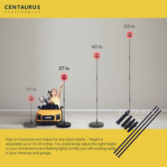 CE CENTAURUS in-garage setup with car approaching for safer parking