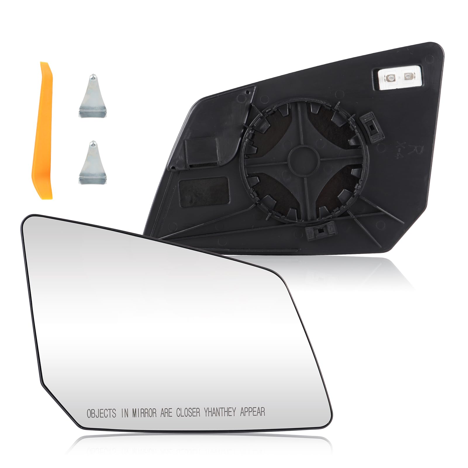 Cenfeild right passenger mirror front view showing clean fit and finish