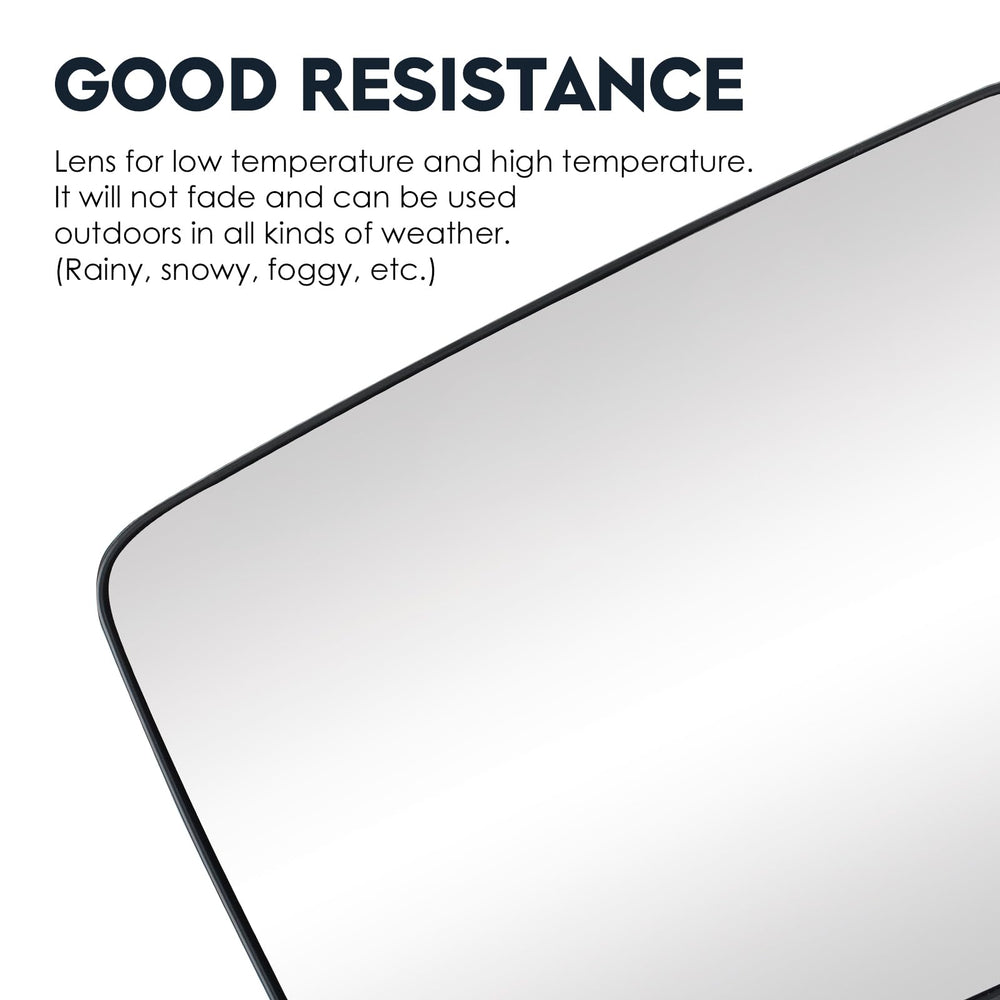 Cenfeild mirror glass next to ruler for accurate size reassurance