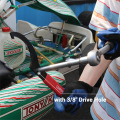CENFORGE handle with 3/8" drive hole attached to a ratchet for extra leverage