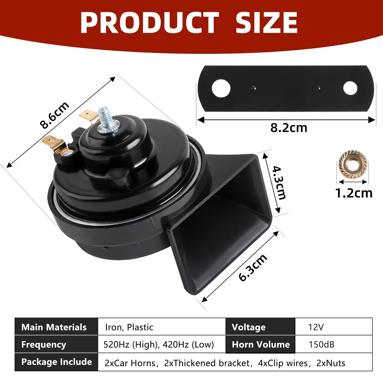 cenzhiwen horn mounted on truck illustrating strong sound projection in traffic