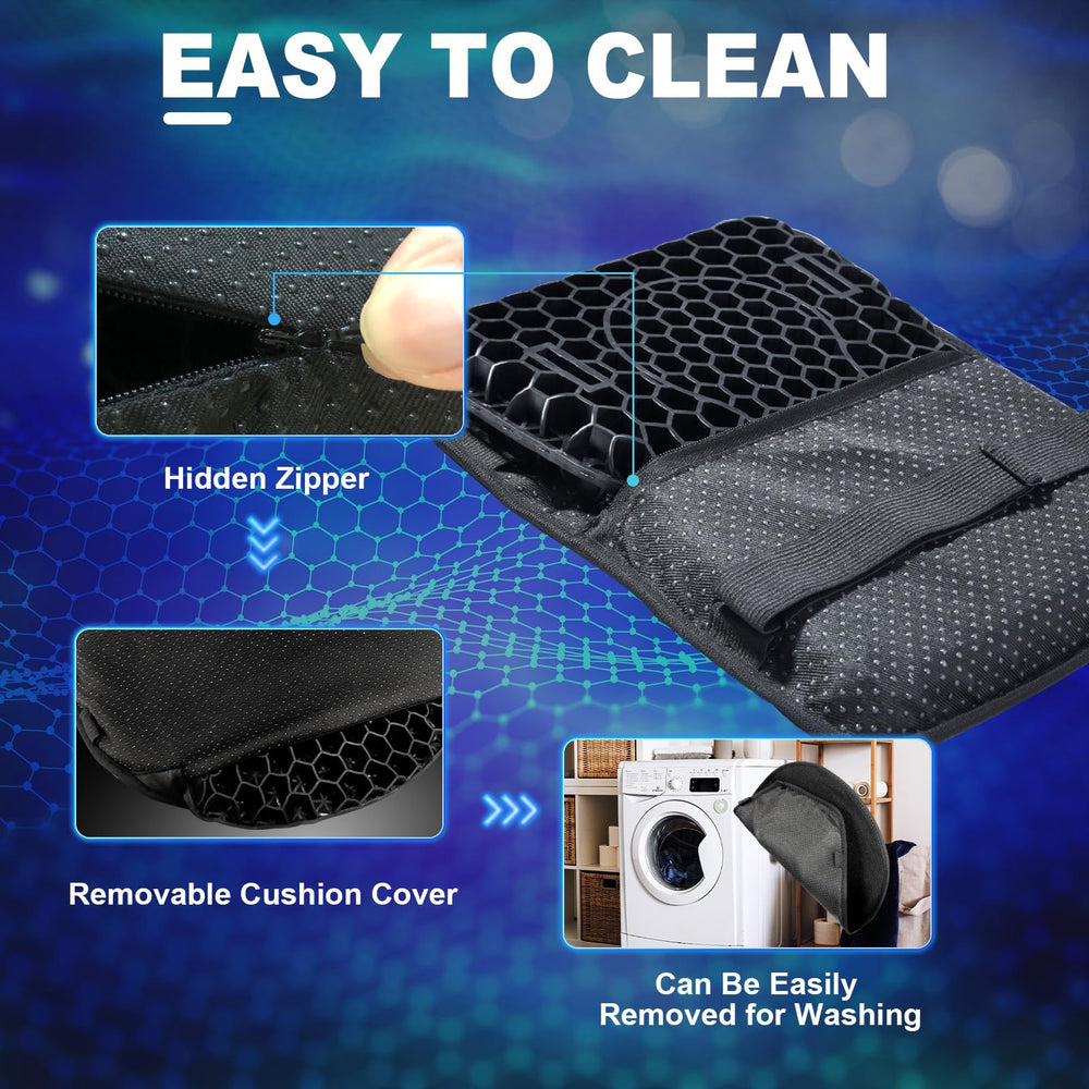 CERITORN seat cushion installed on motorcycle providing added comfort on rides