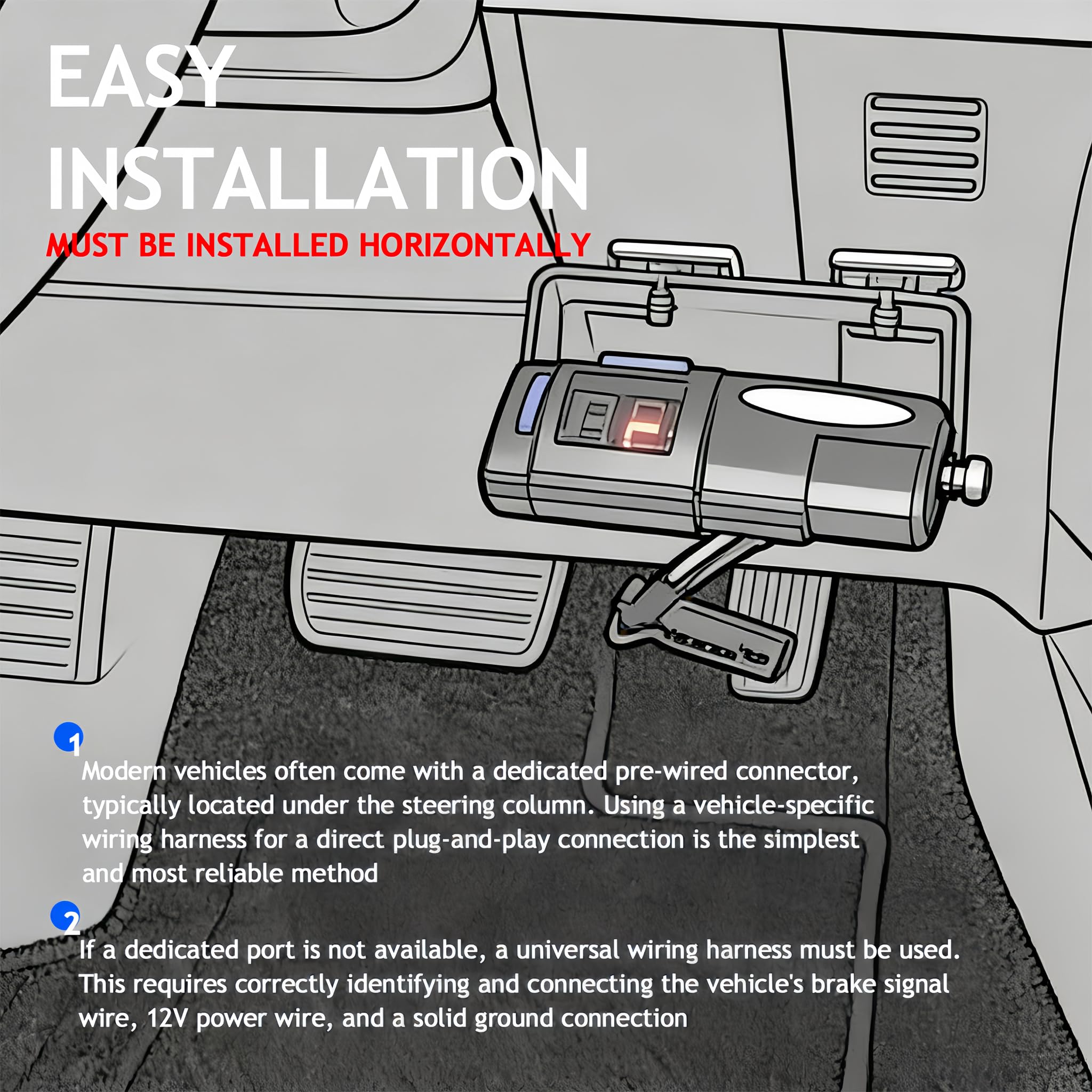 cermep auto installed in SUV cockpit for convenient driver access