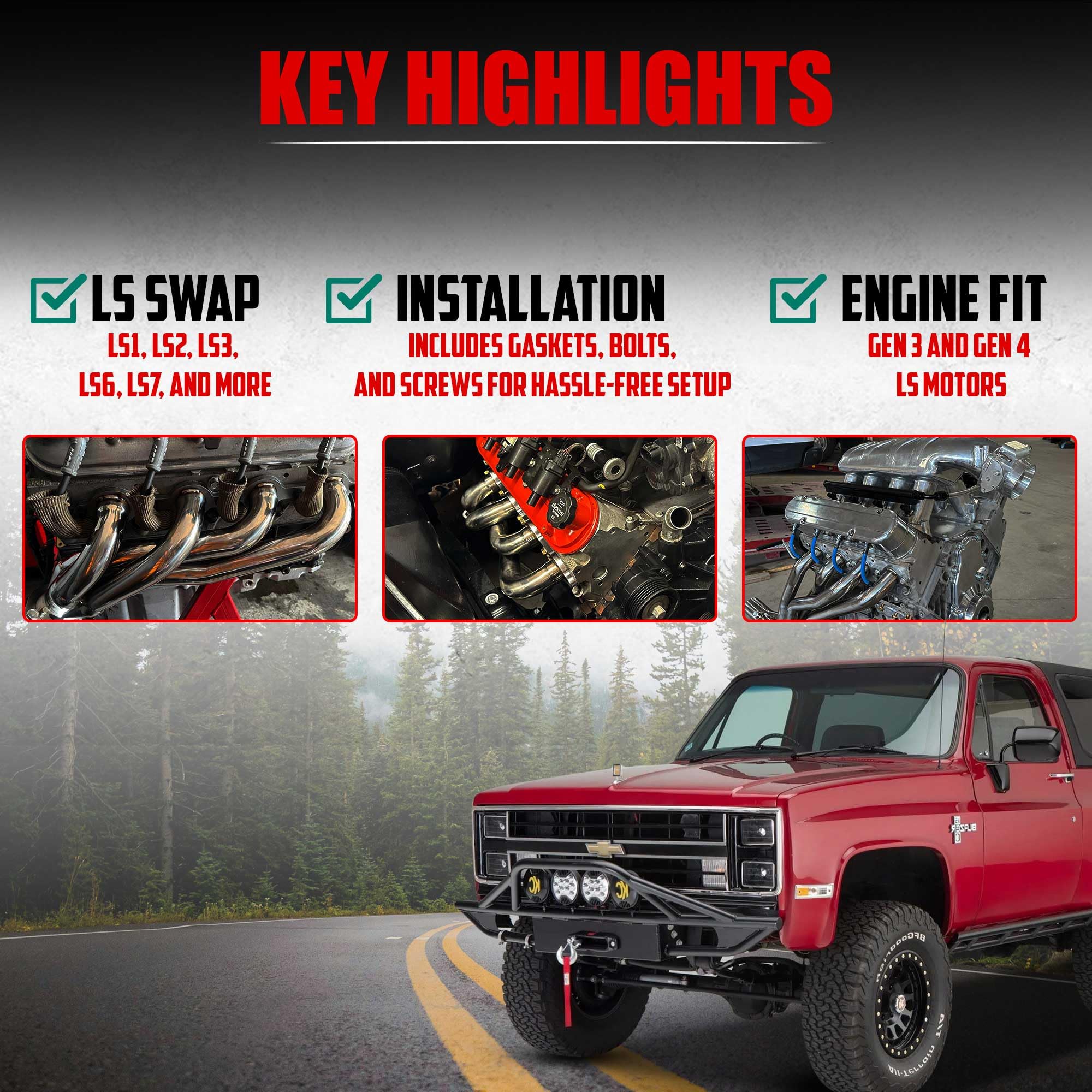 Certified Automotive Experts gasket and hardware kit laid out for easy DIY installation