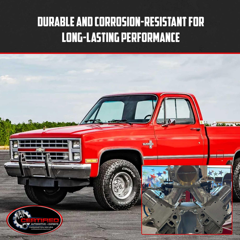 Certified Automotive Experts stainless steel finish detail emphasizing corrosion resistance and long life