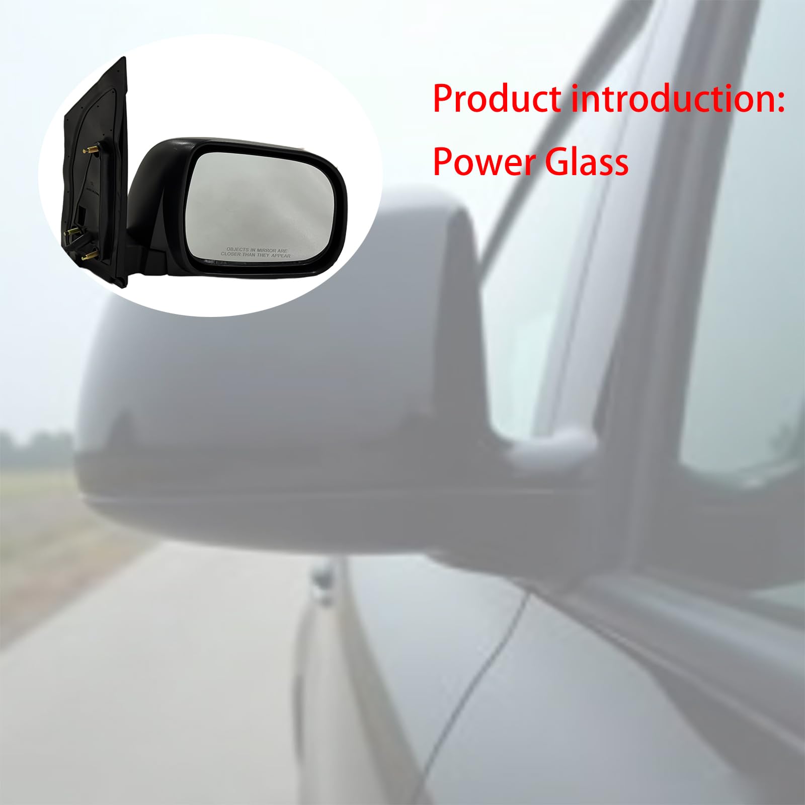 CEYGXICE mirror mounted on door showing scale and direct-fit installation
