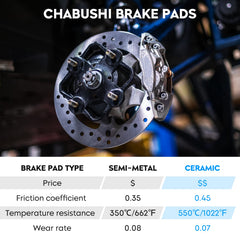 Chabushi backing plate detail with chamfered edges for secure fit and reduced noise