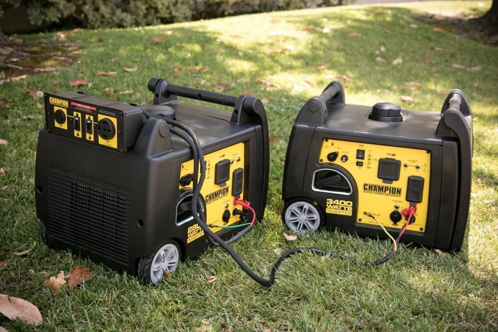 Champion ParaLINK beside generator for size and scale comparison