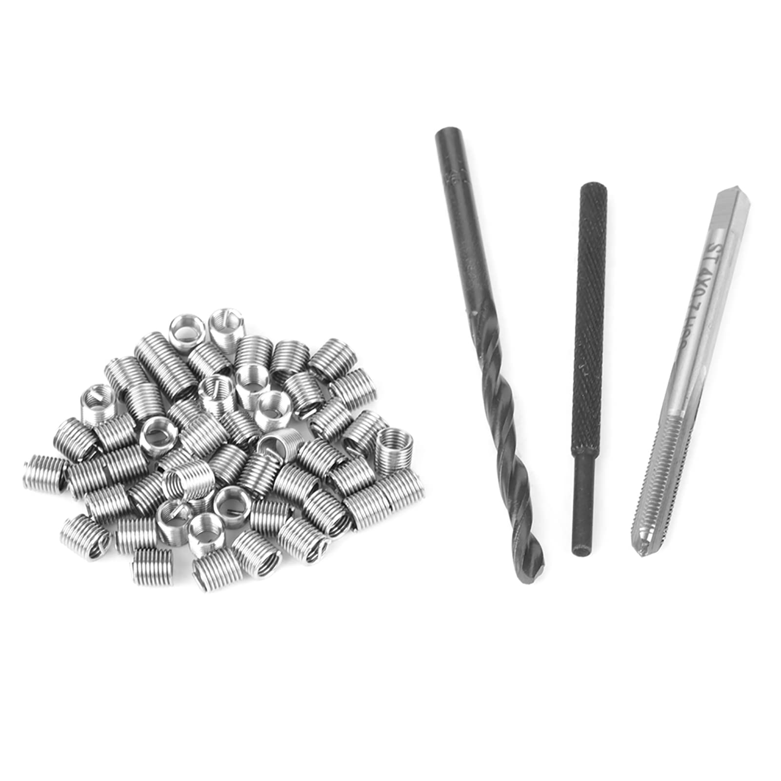 Chazcool close-up of stainless steel M4 insert threads demonstrating durable finish and wear resistance