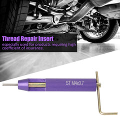 Chazcool installation tool held beside an insert, illustrating easy insertion and correct alignment benefit