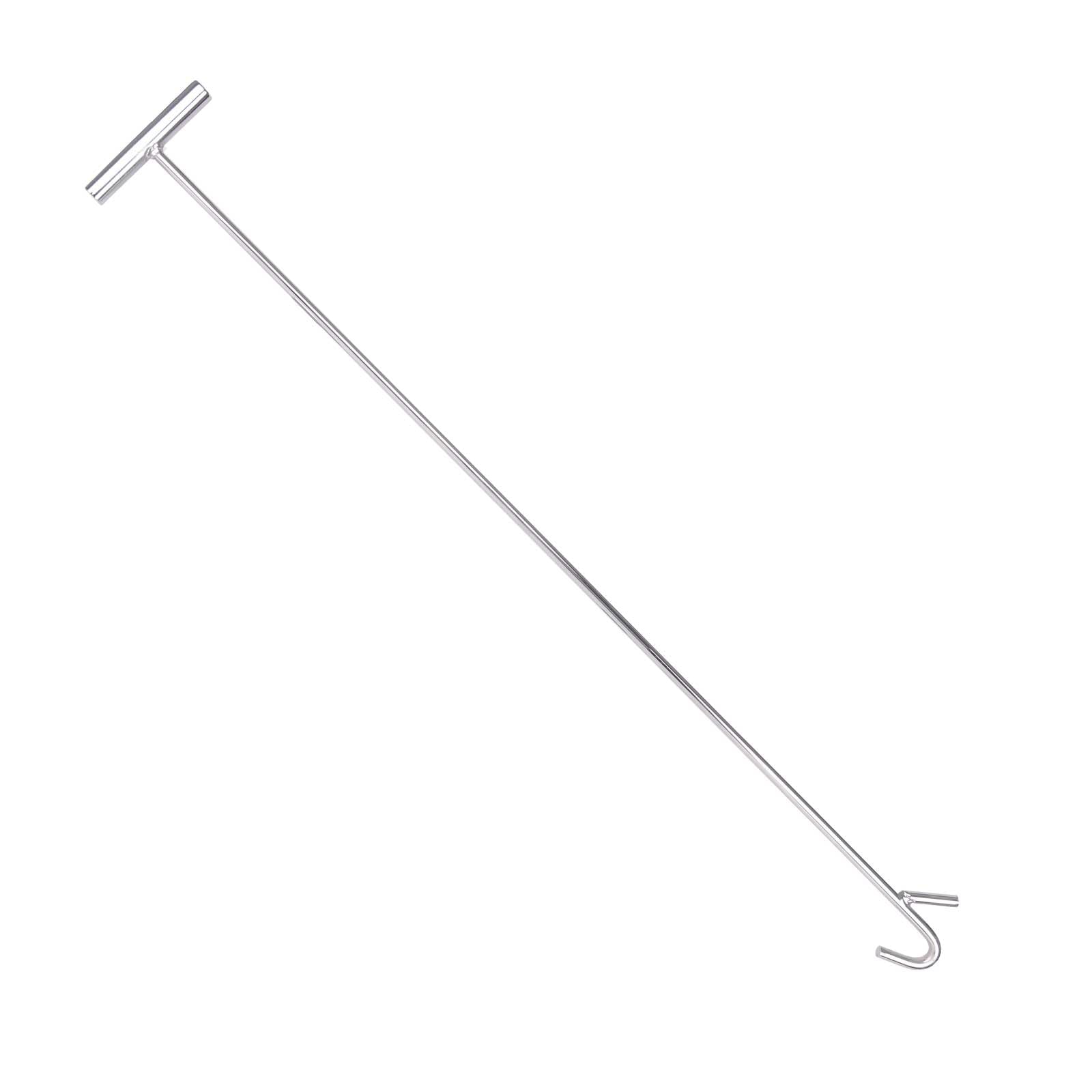 CHDT66 front view of the 36-inch chrome pin puller showing full length and finish, improves safety