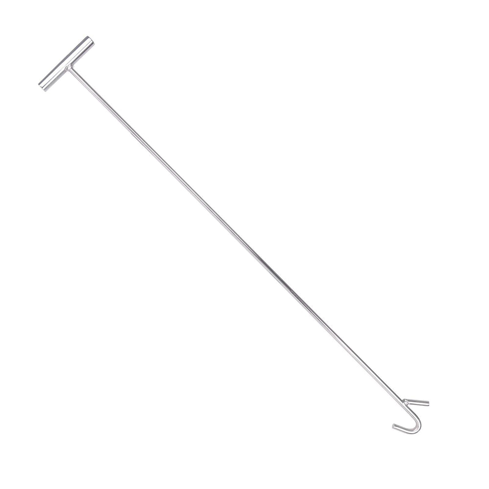 CHDT66 front view of the 36-inch chrome pin puller showing full length and finish, improves safety