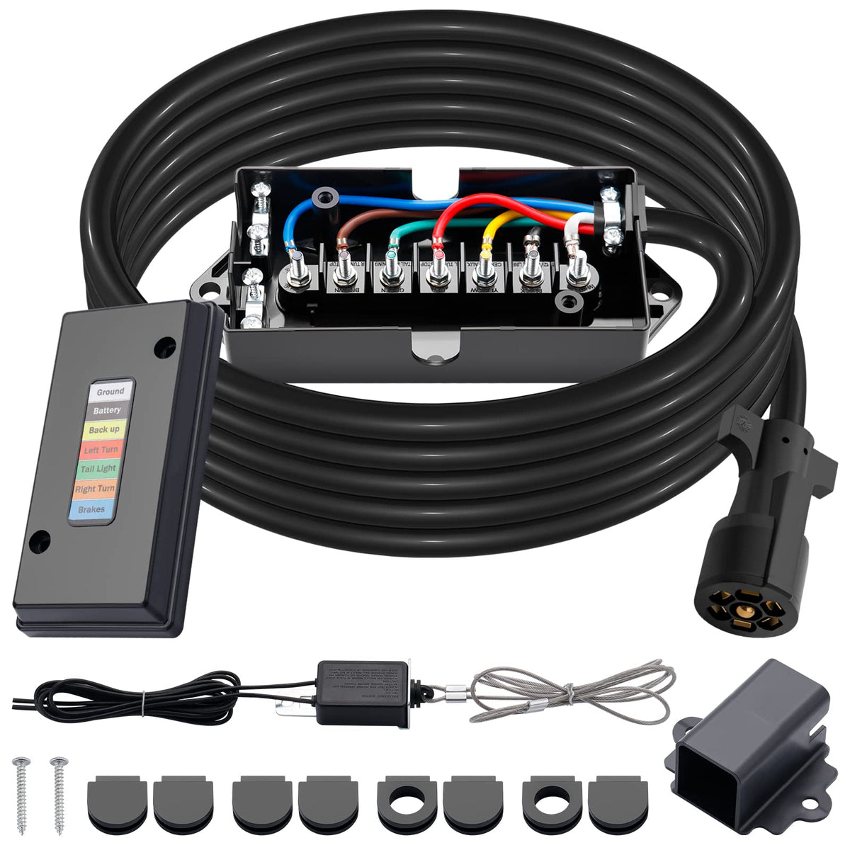 CheeMuii front connector and plug showing secure connection for reliable towing