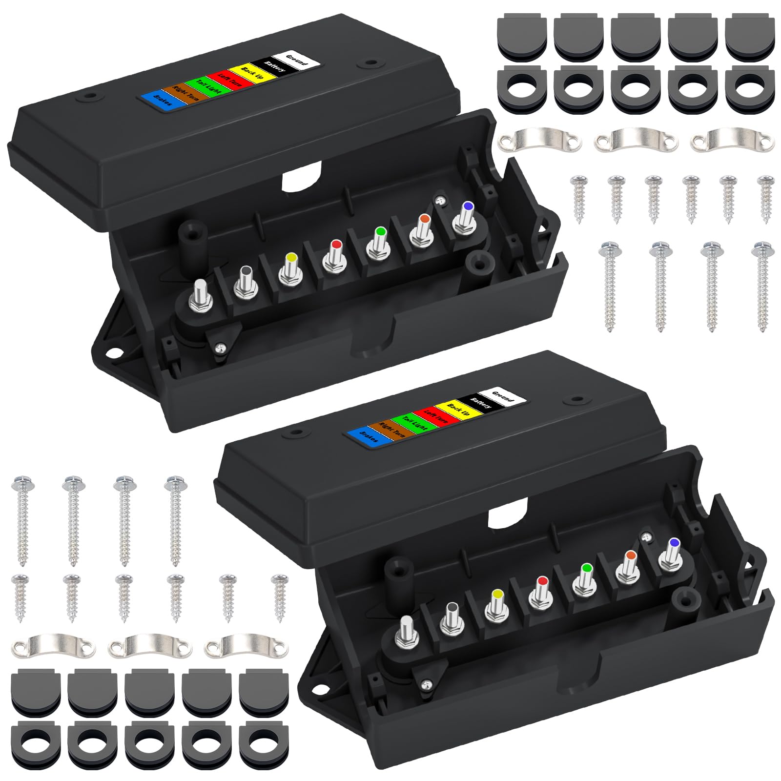 CheeMuii front view junction box showing organized terminals and easy access benefit