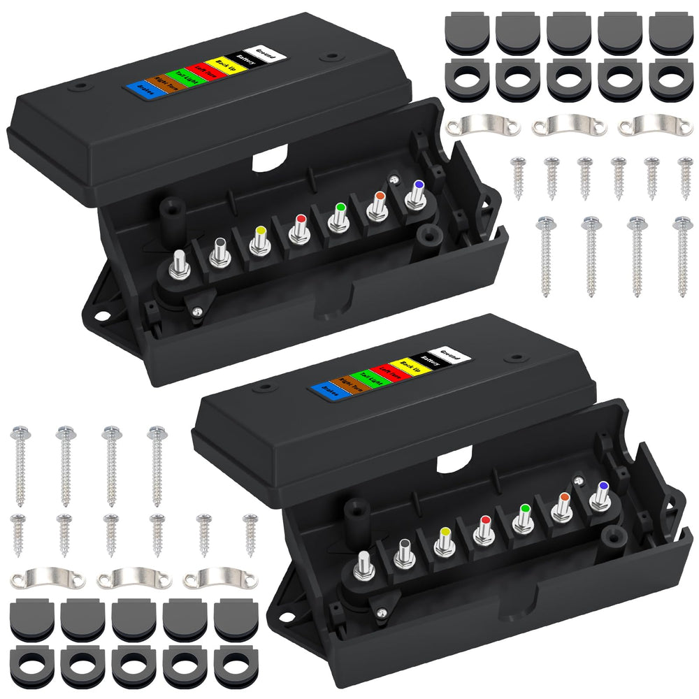 CheeMuii front view junction box showing organized terminals and easy access benefit