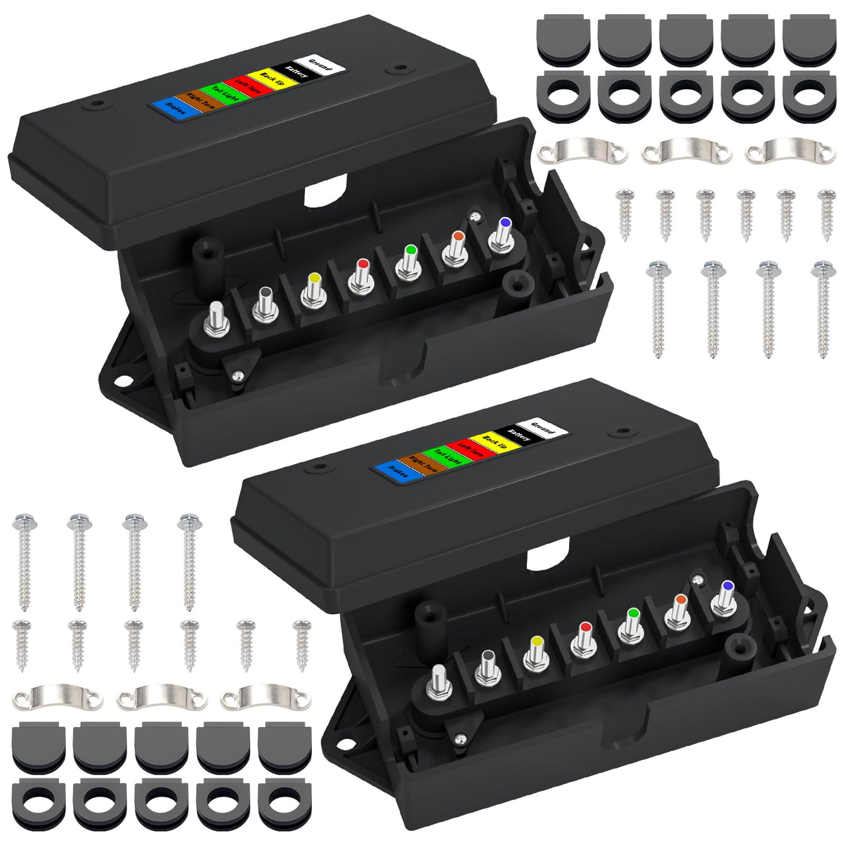 CheeMuii front view junction box showing organized terminals and easy access benefit