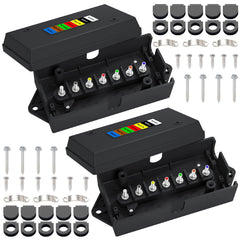 CheeMuii front view junction box showing organized terminals and easy access benefit