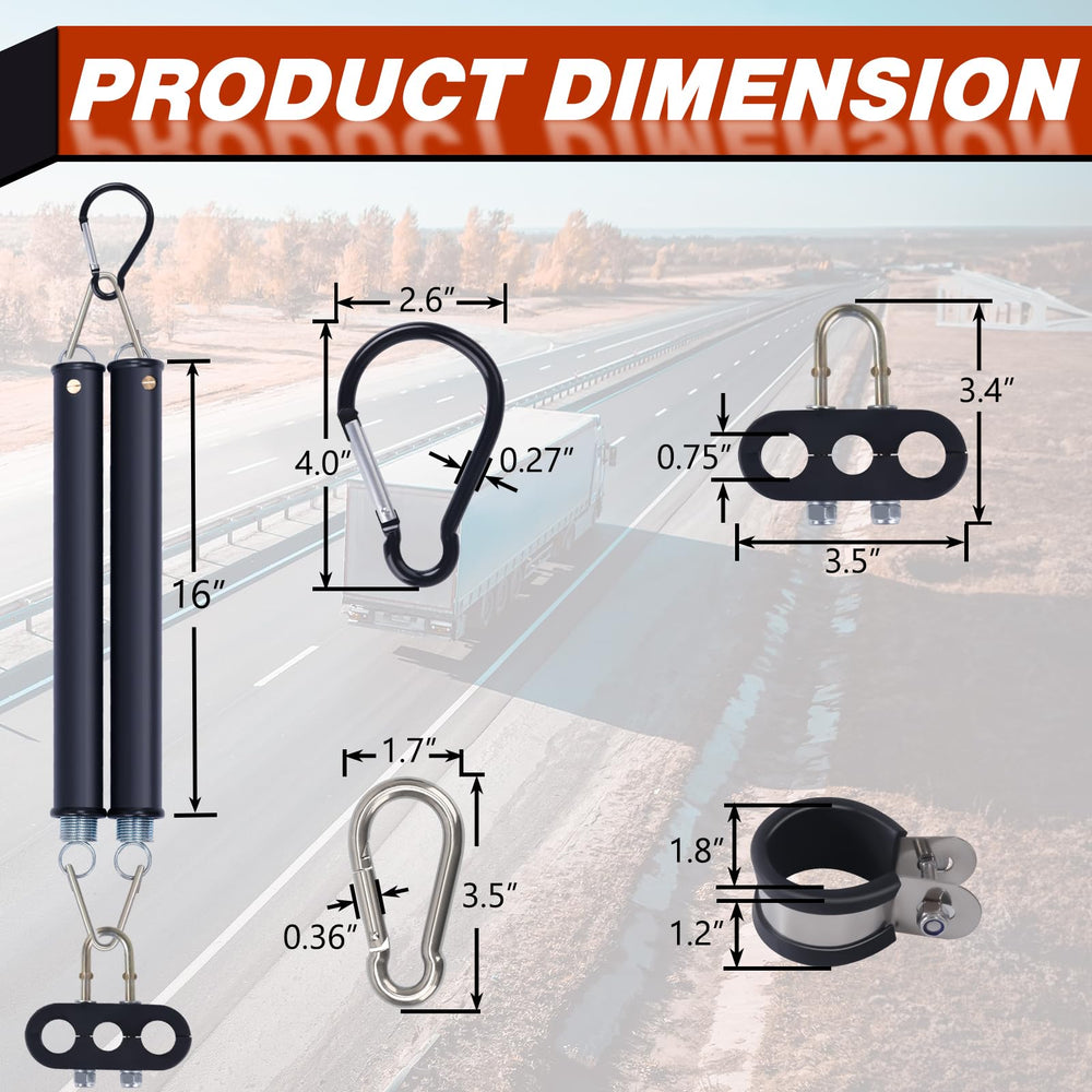 CheeMuii heavy-duty widened 2-inch hook on crossbar demonstrating secure fit and higher load capacity