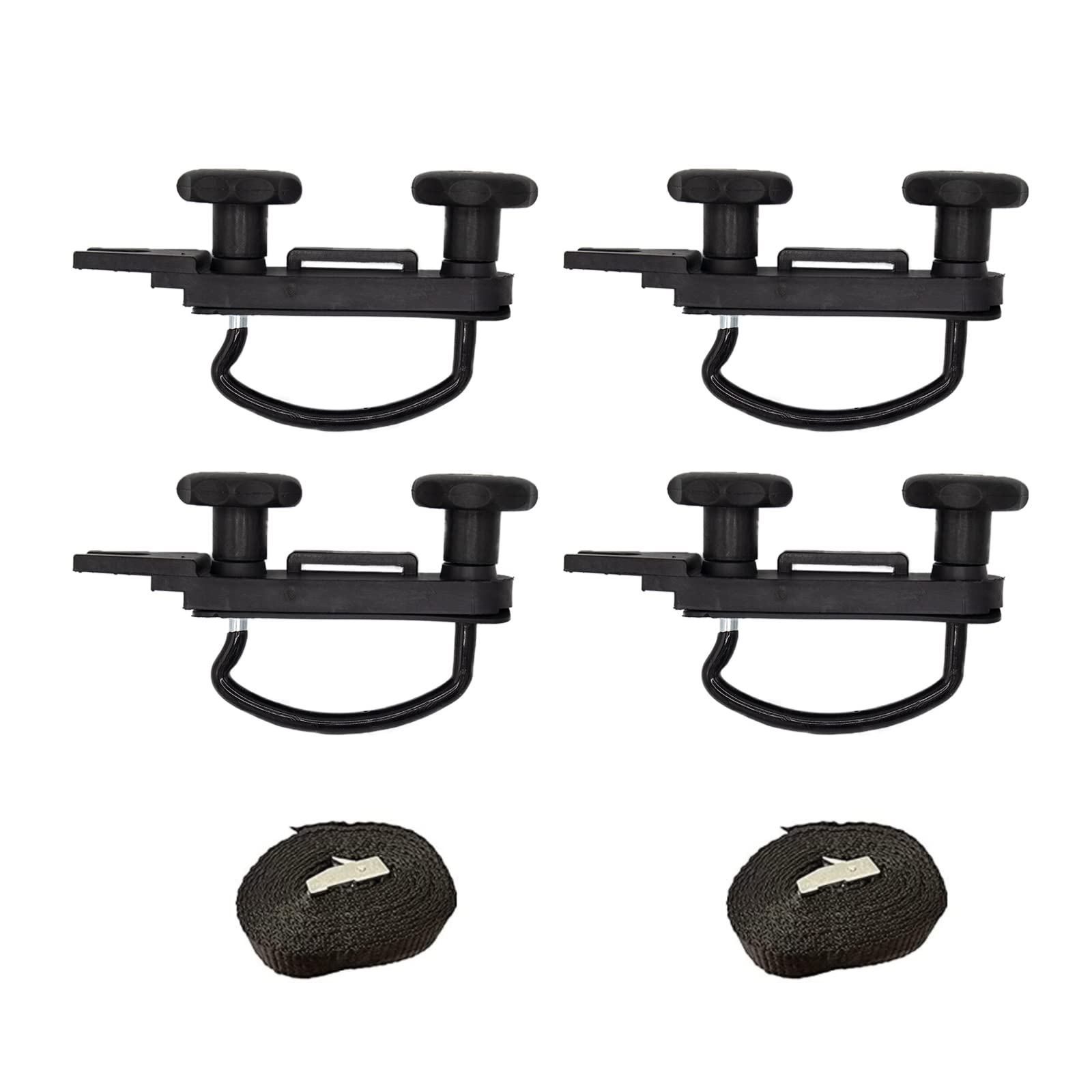 Cheerock front packaging showing full 4-pack clamp kit protecting rooftop cargo