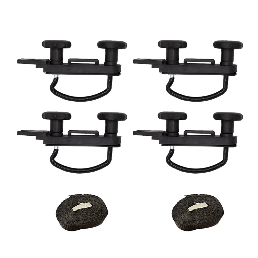 Cheerock front packaging showing full 4-pack clamp kit protecting rooftop cargo