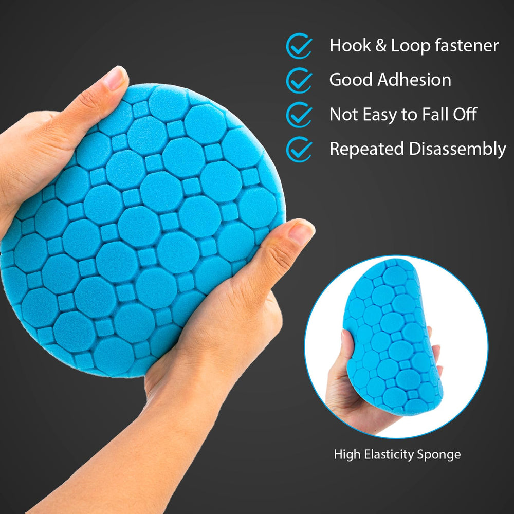 CHEGIF pads attached to polisher demonstrating real-world polishing benefit
