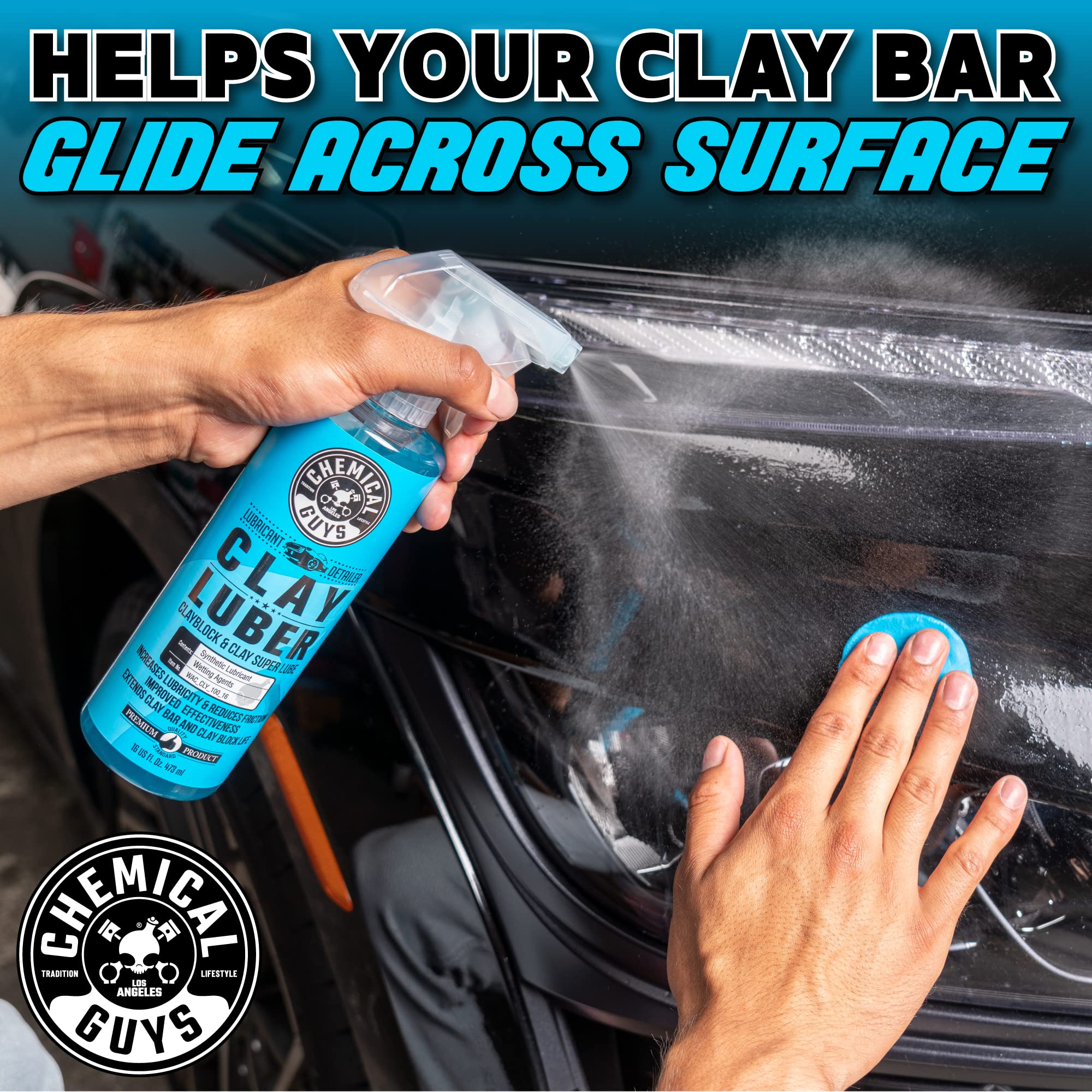 Chemical Guys before and after paint comparison revealing restored gloss