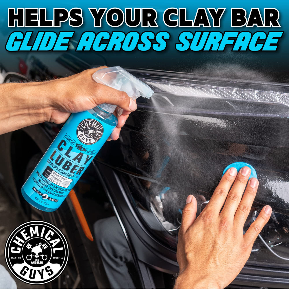 Chemical Guys before and after paint comparison revealing restored gloss