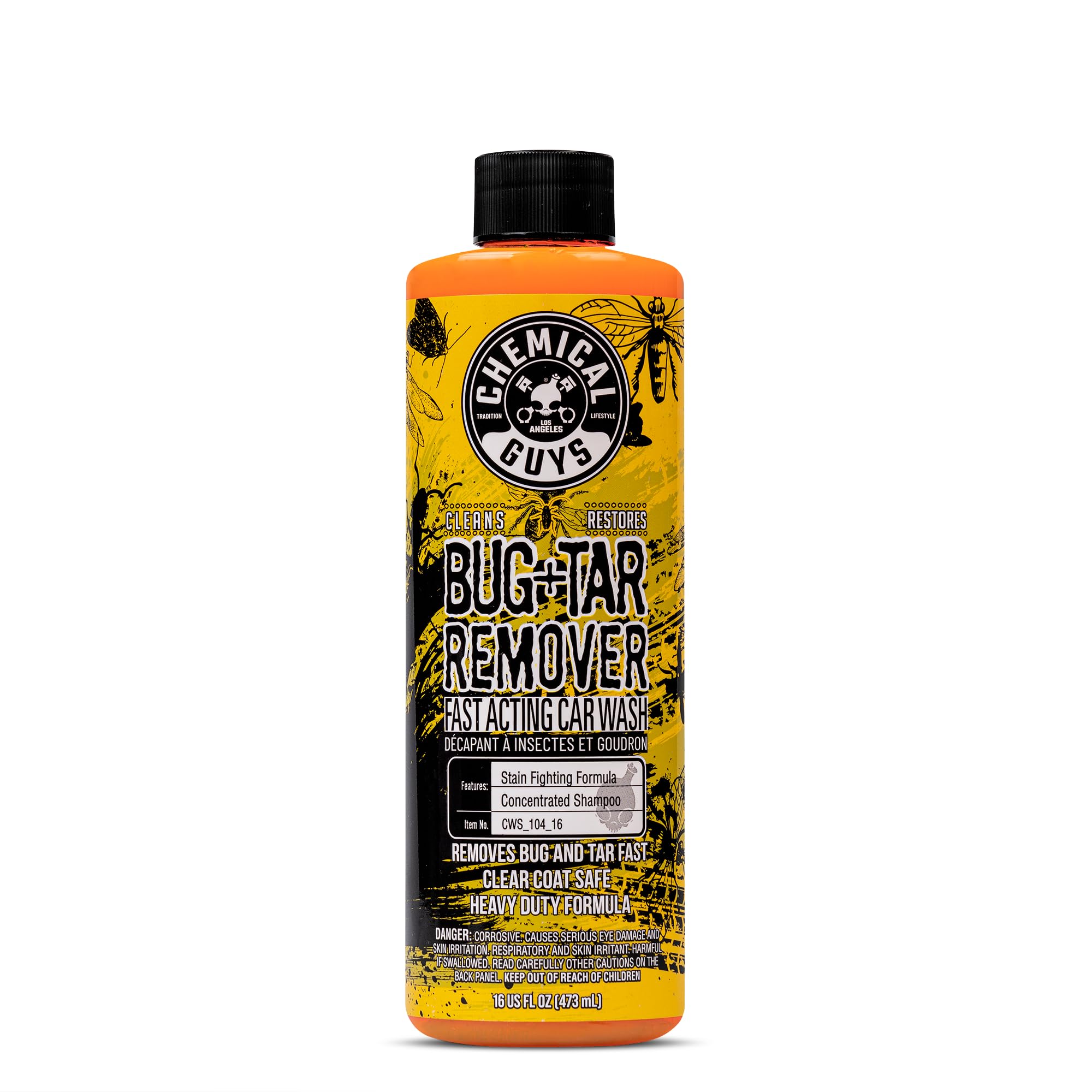Chemical Guys bottle front view showing product for fast contaminant removal