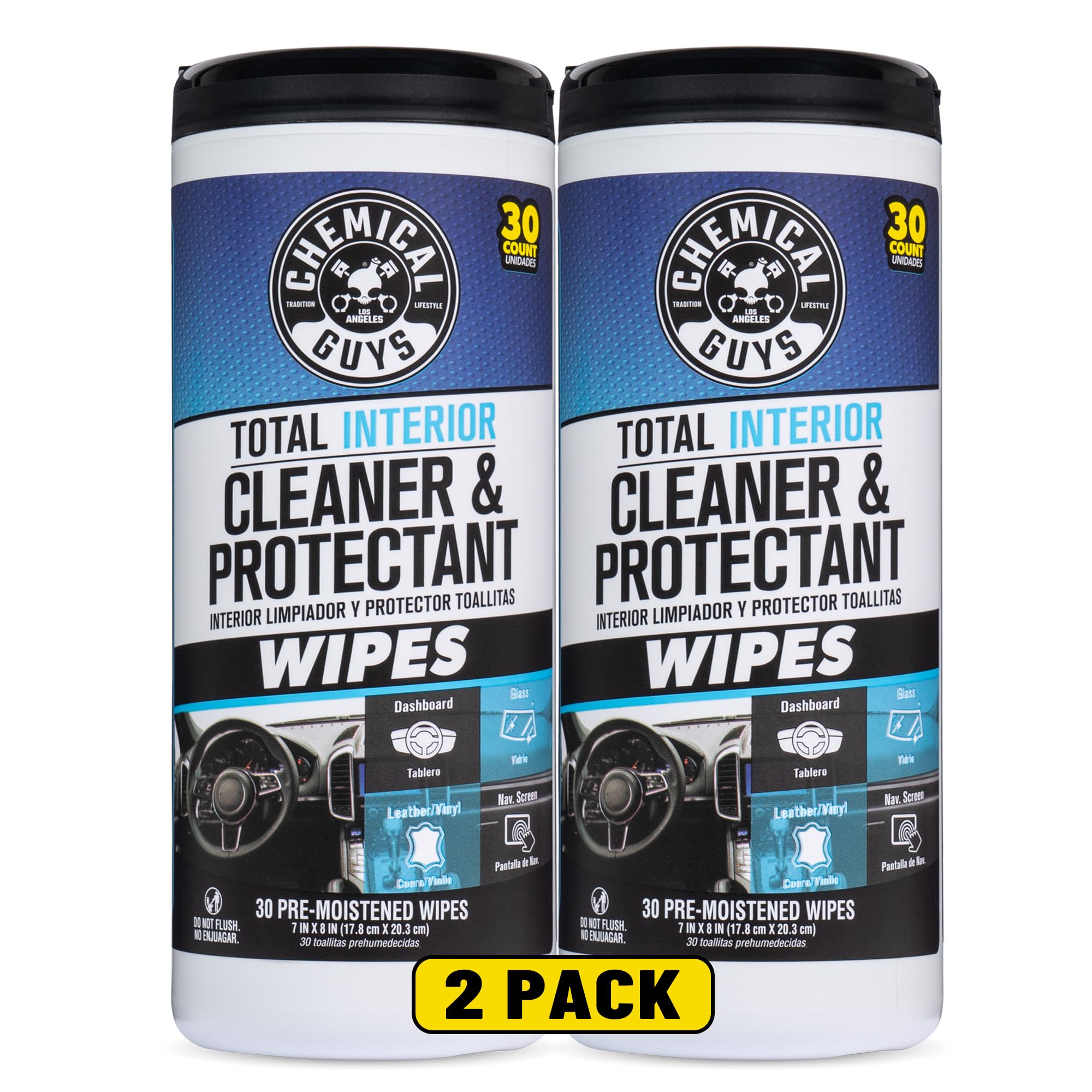 Chemical Guys front canister packaging showing brand and count, easy grab-and-go benefit