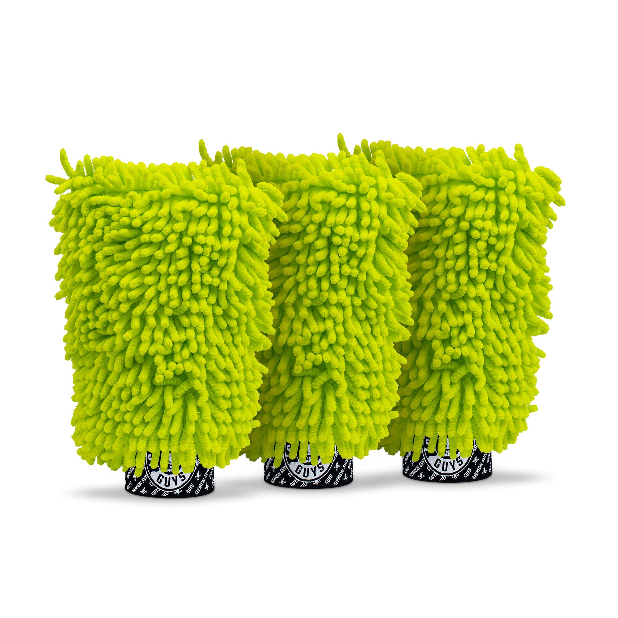 Chemical Guys Dually trio packaged lime green set displayed as a ready gift option