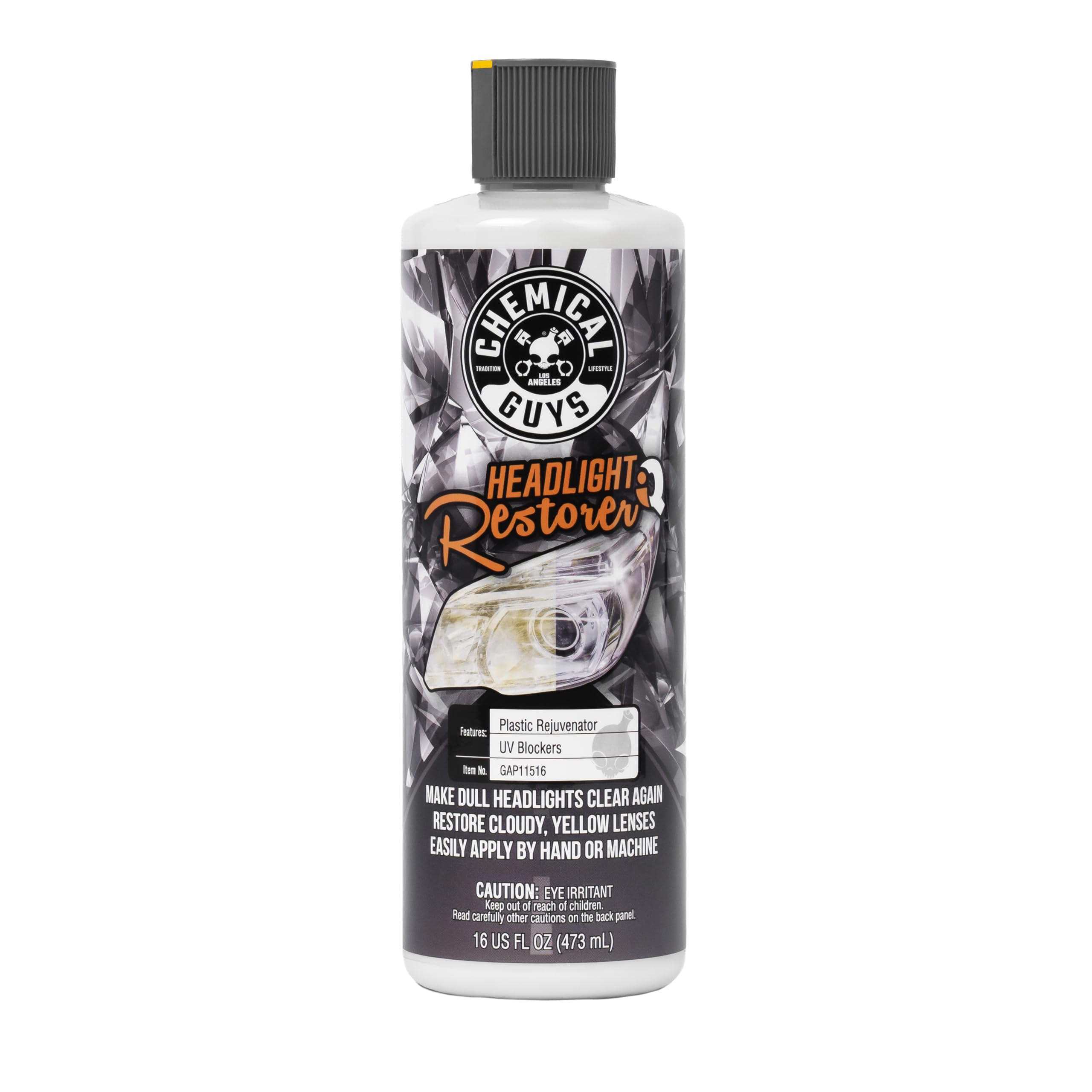 Chemical Guys front bottle shot showing label and product clarity benefit