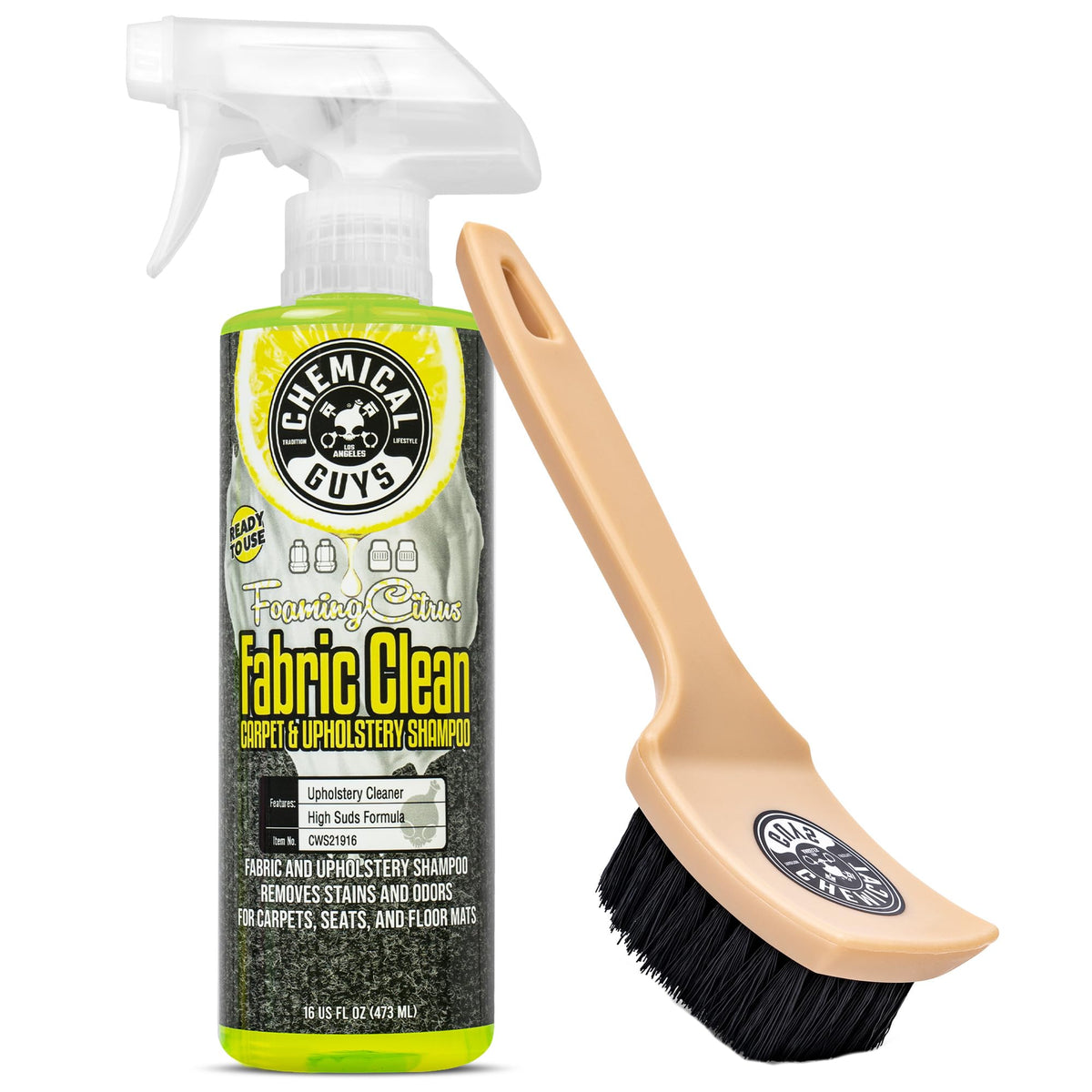 Chemical Guys front label showing ready-to-use cleaner and clear instructions