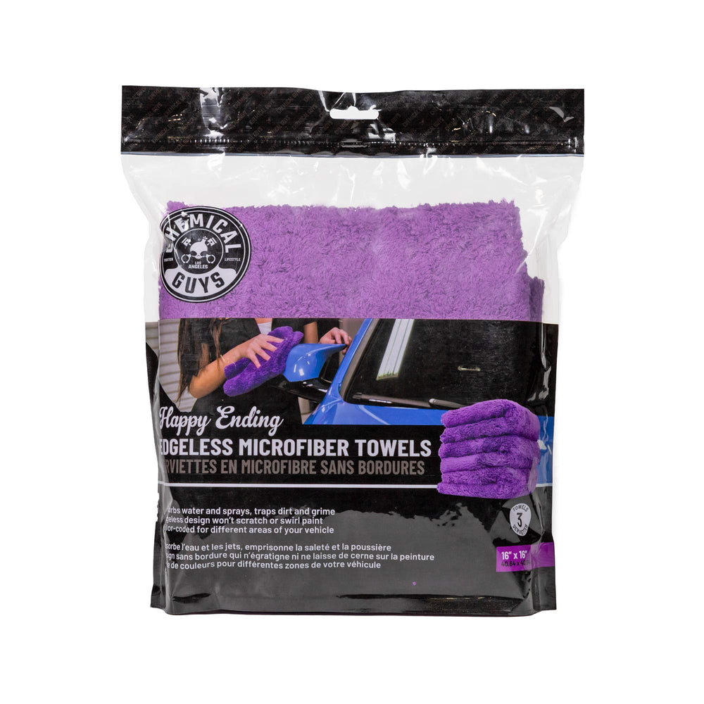 Chemical Guys Happy Ending close-up of microfiber pile, reveals soft fibers for safe buffing
