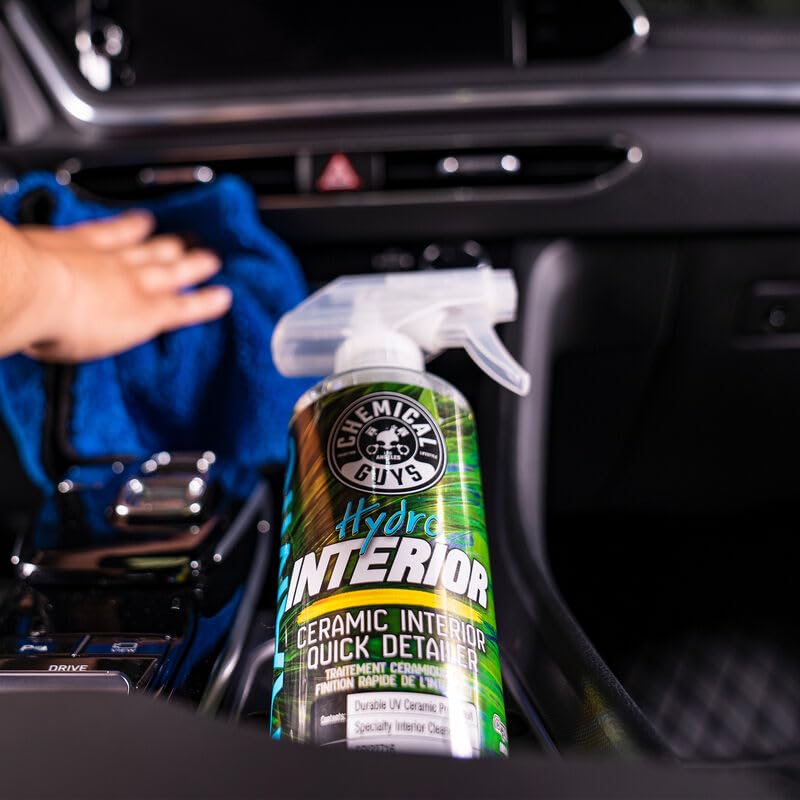 Chemical Guys HydroInterior treated surface texture close-up showing low-sheen durability