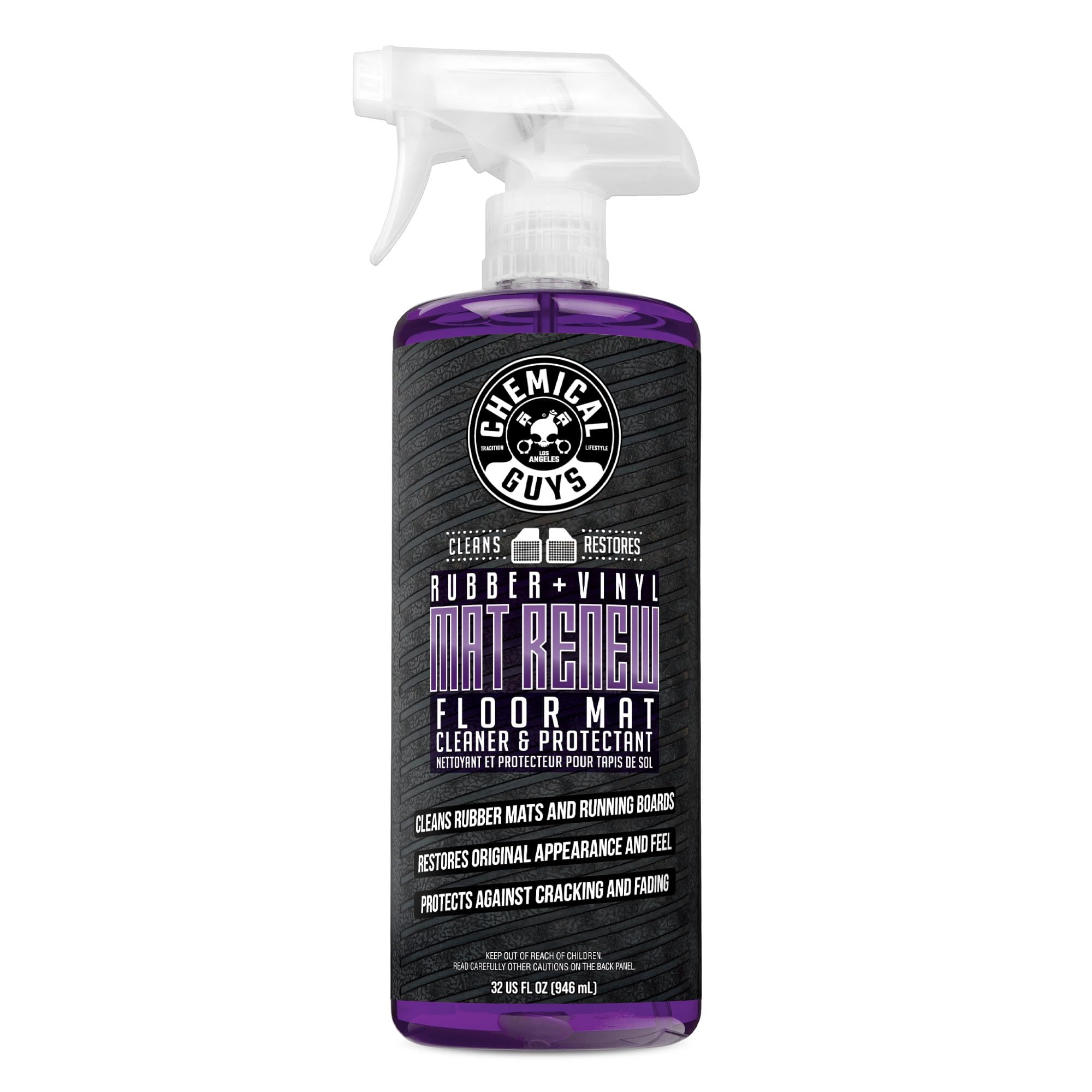 Chemical Guys bottle front label showing product name and benefits