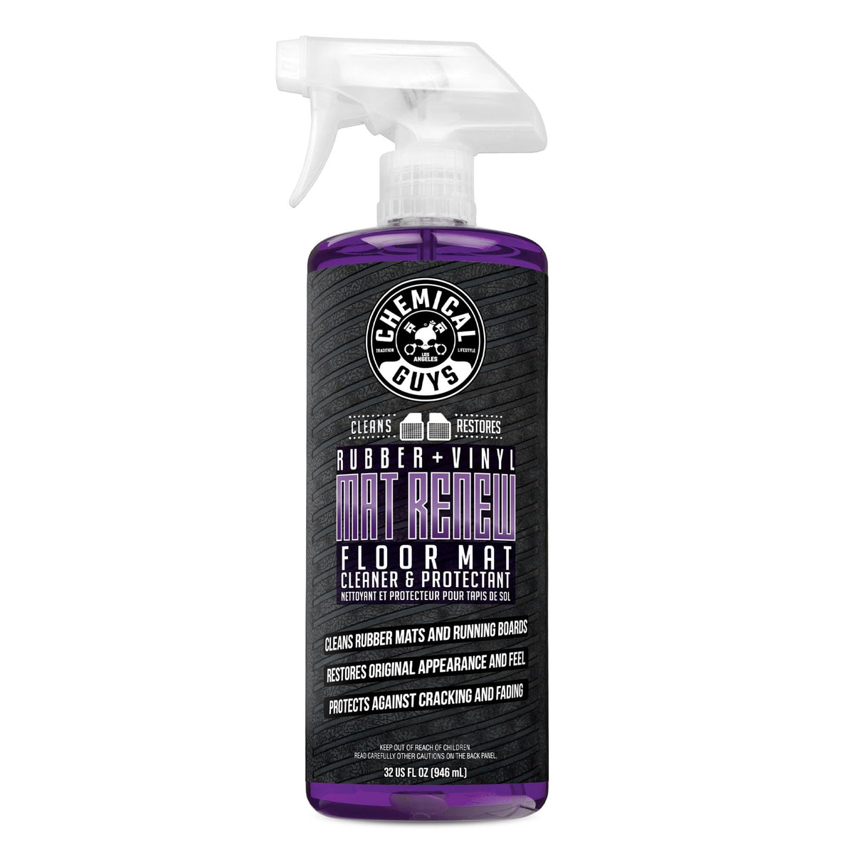 Chemical Guys bottle front label showing product name and benefits