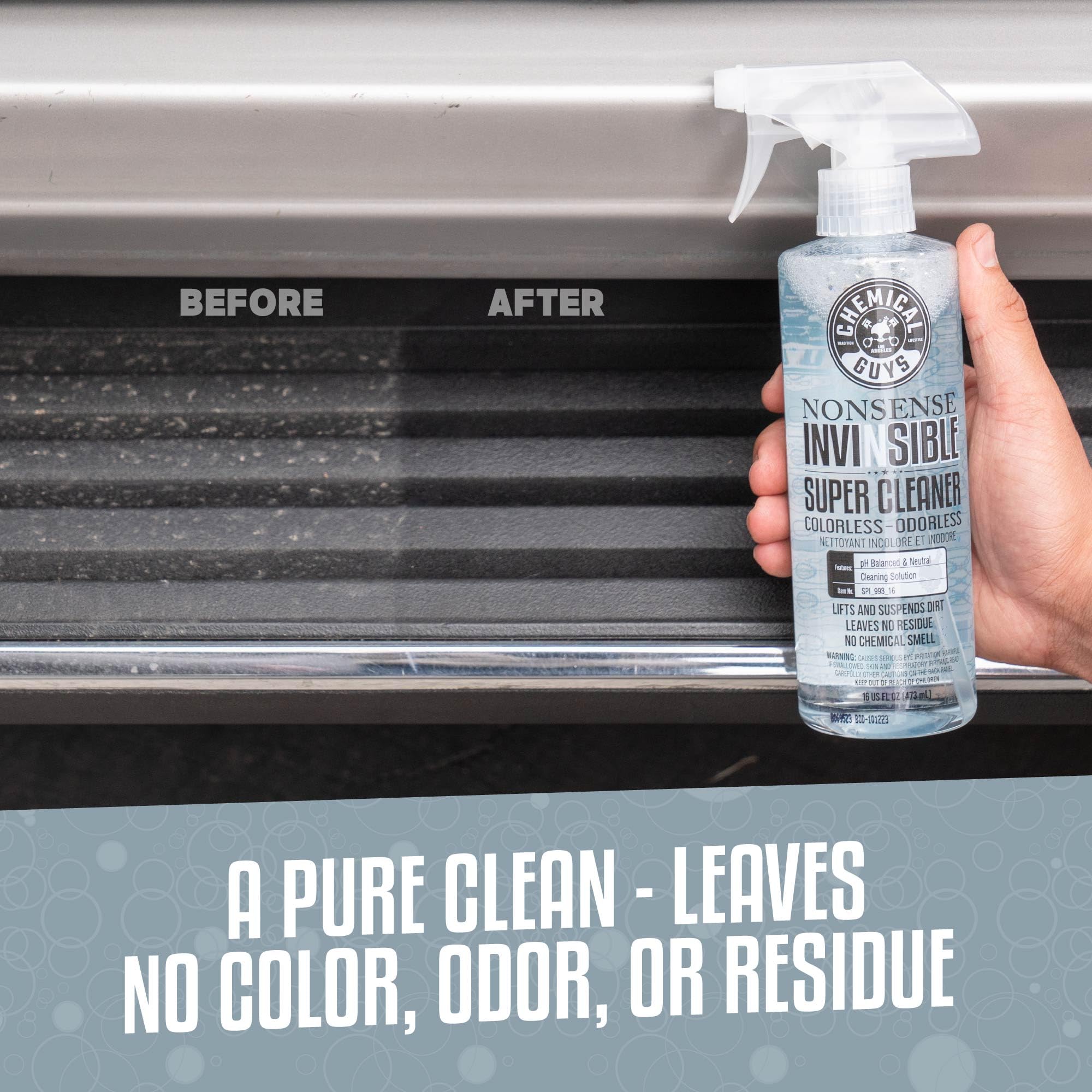Chemical Guys cleaning car interior panels for gentle, streak-free finish