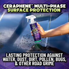 Chemical Guys Raging Rhino spray in hand demonstrating quick application