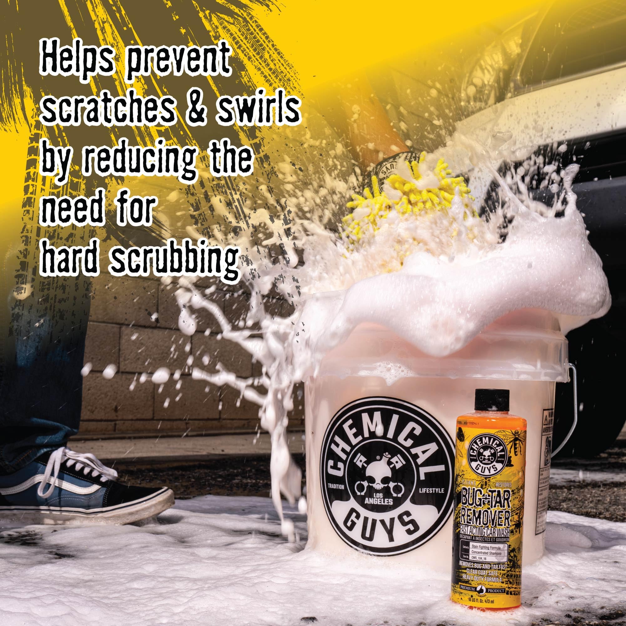 Chemical Guys rinsed paint after treatment revealing smoother, safer finish