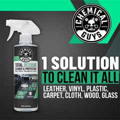 Chemical Guys spray on vinyl texture demonstrating safe gentle cleaning benefit