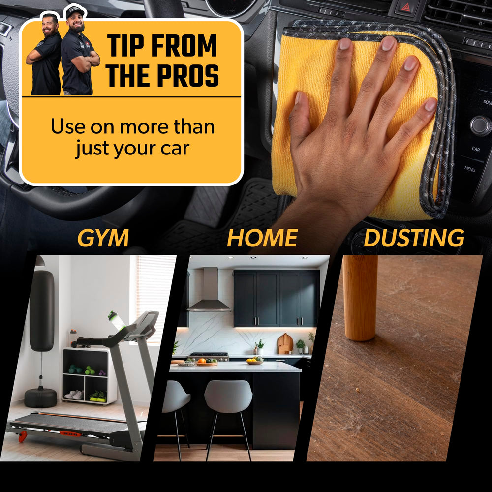 Chemical Guys towel buffing wax from paint leaving a smooth finish