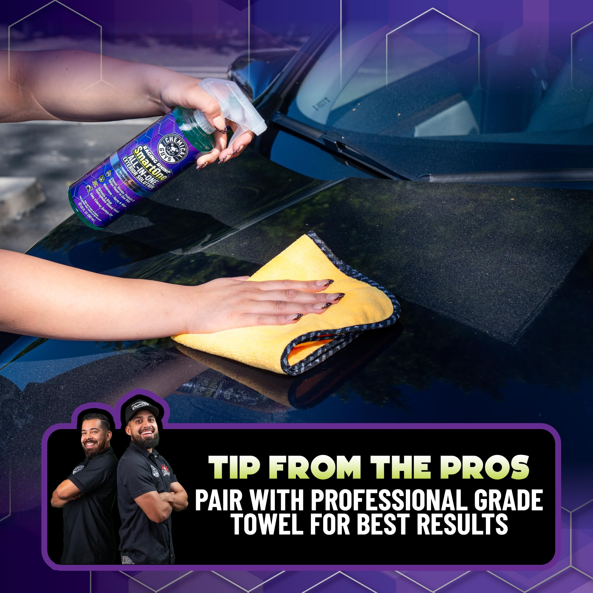 Chemical Guys towel fiber close-up for effective dirt trapping