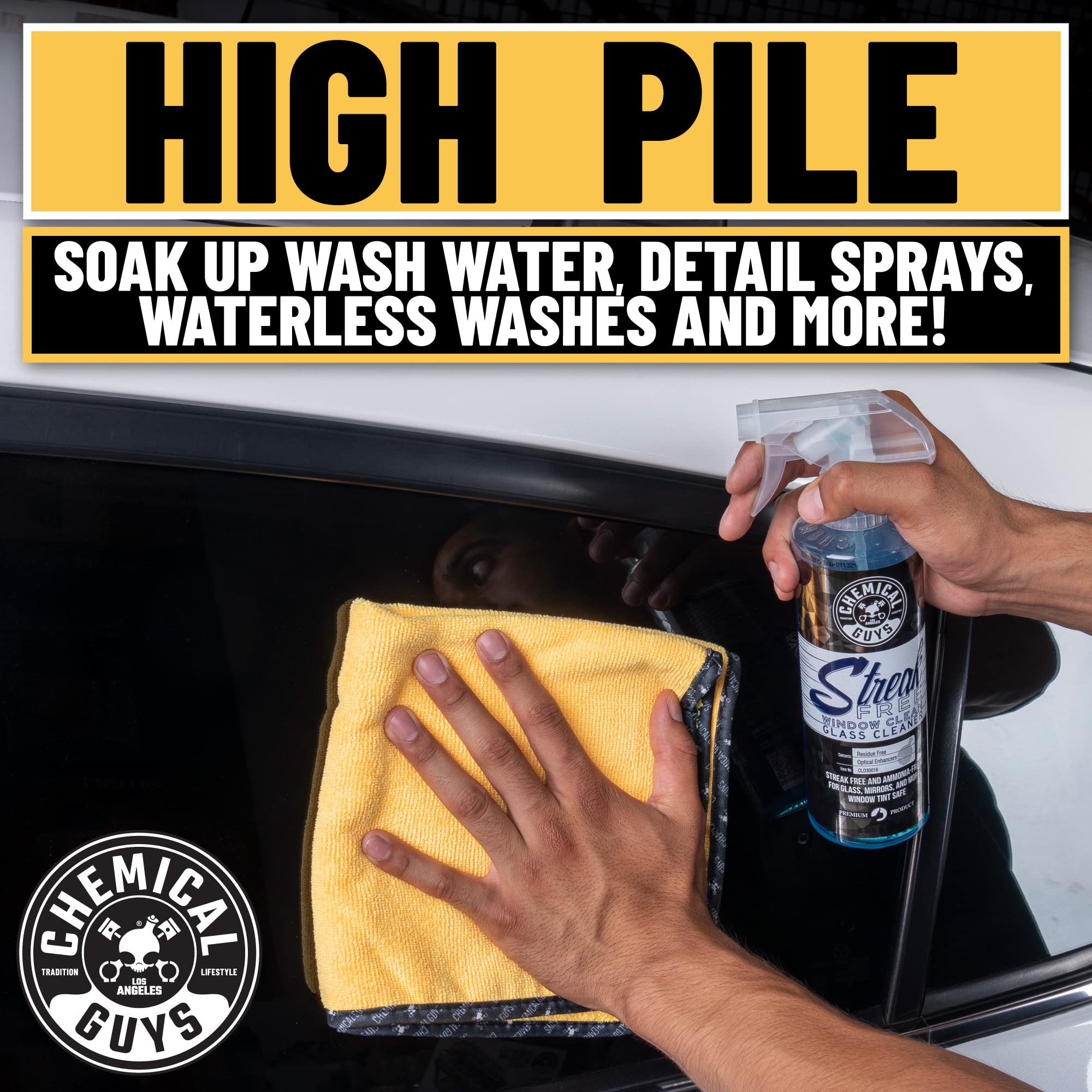 Chemical Guys care label close-up advising wash instructions for longevity