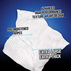 Chemical Guys wipe in hand cleaning dashboard for quick, no-mess maintenance benefit