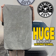 Chemical Guys Woolly Mammoth drying car hood quickly with streak-free finish benefit
