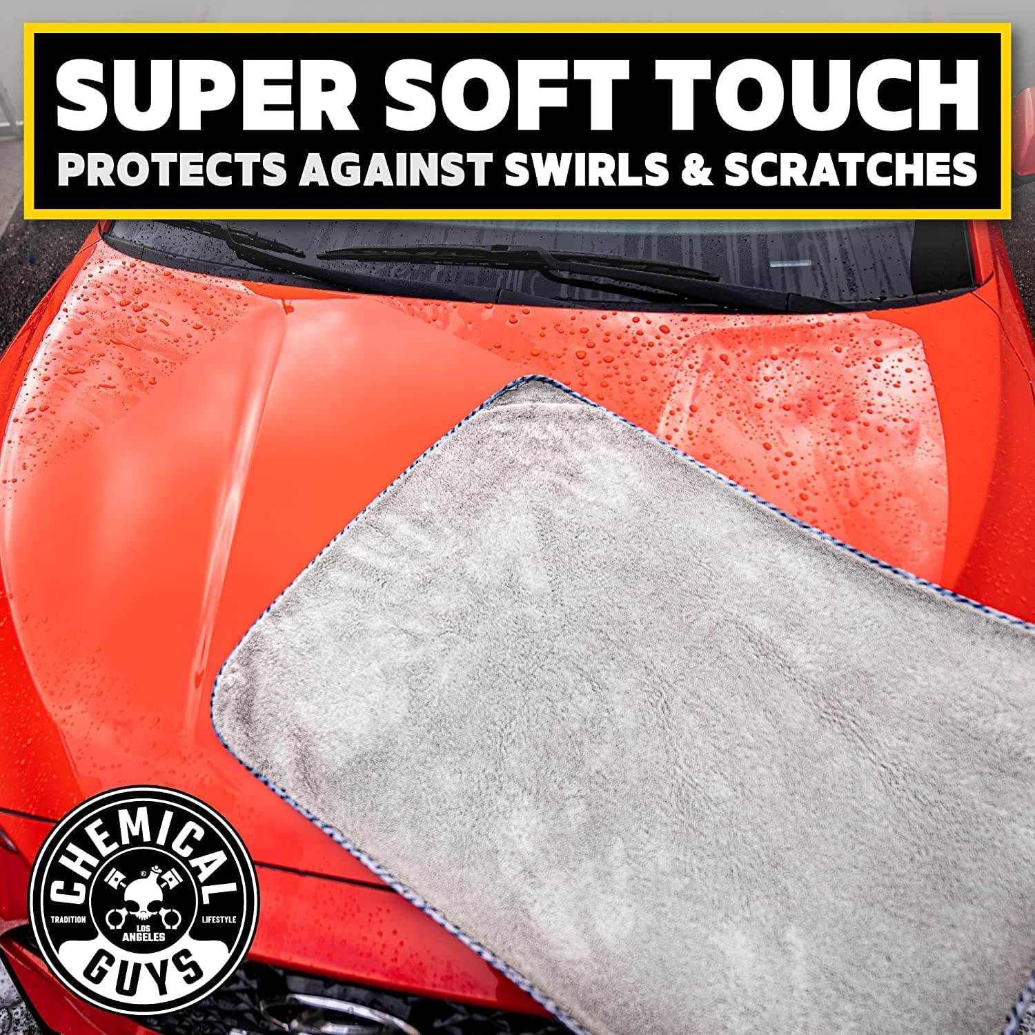 Chemical Guys Woolly Mammoth edge stitching detail showing durable construction benefit