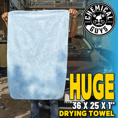 Chemical Guys folded Woolly Mammoth closeup illustrating thickness and easy handling for detailers