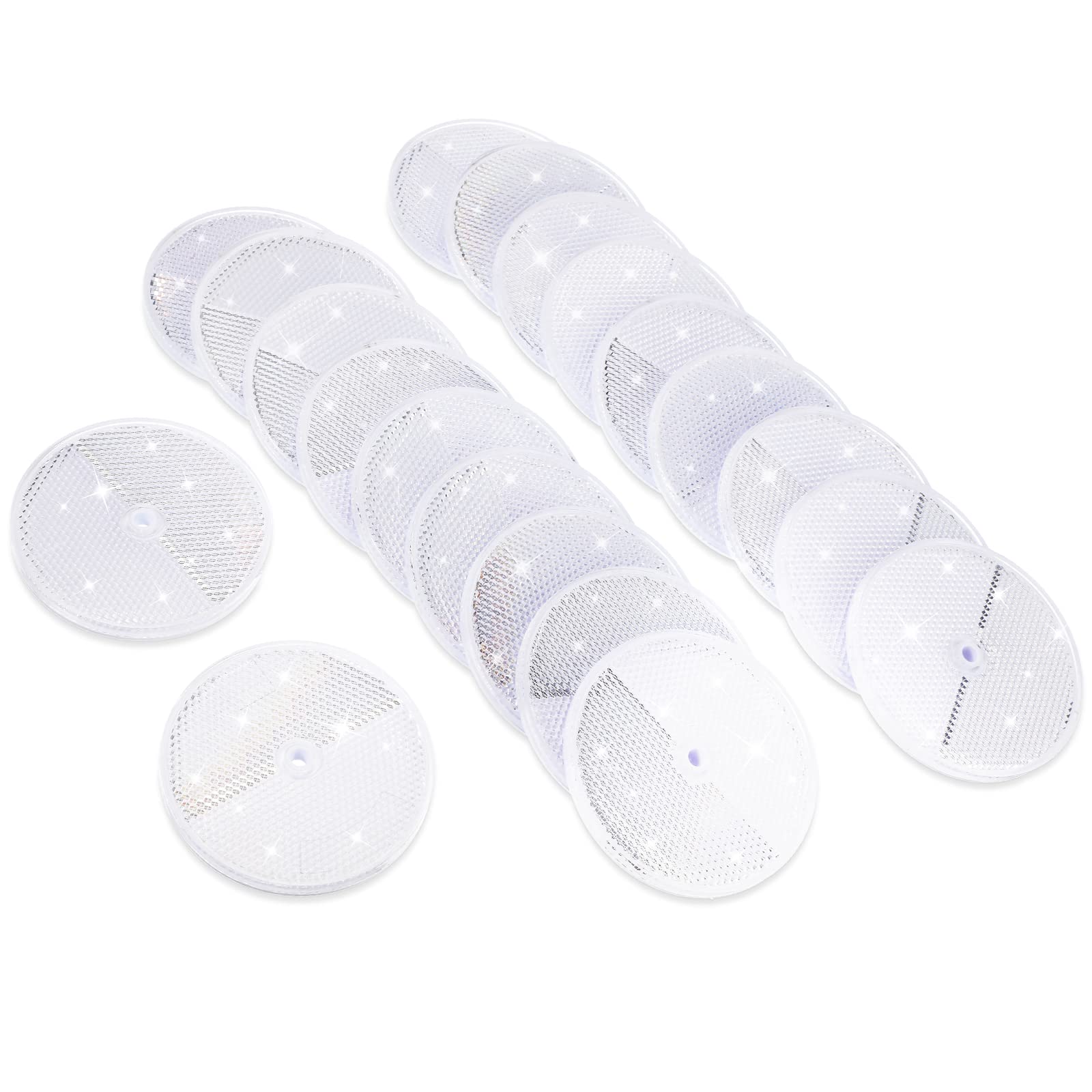 CHENGU pack contents showing twenty reflectors and screws for ready use