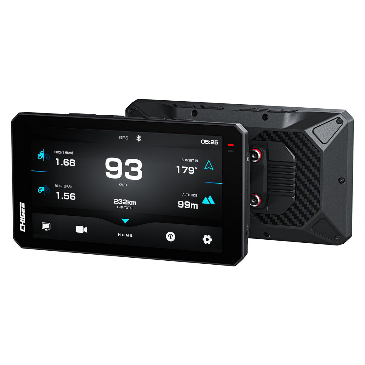 CHIGEE front display showing maps for clear navigation