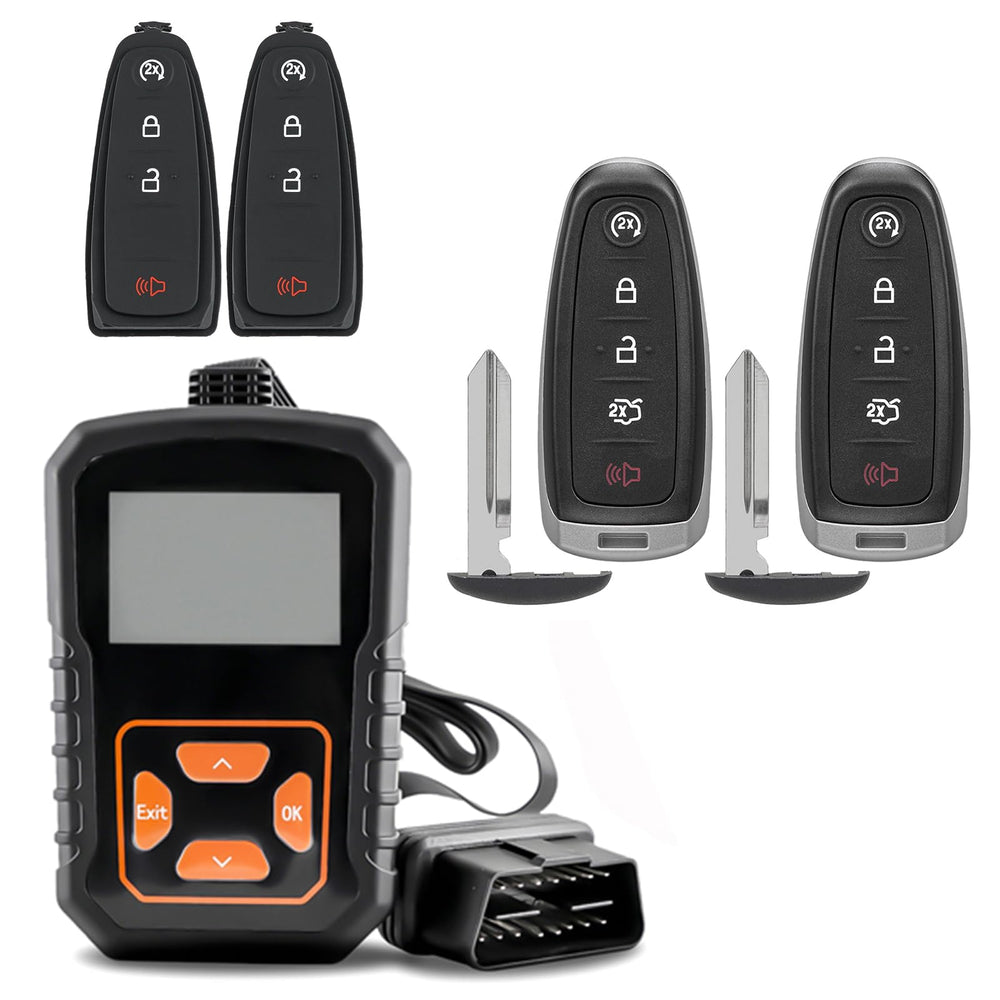 CHIJUIYZKEY front packaging showing kit and benefits for Ford owners